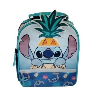 Disney  Lilo & Stitch Lunch Box School Bag Pineapple Blue  NWT